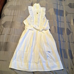 White halter dress